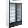Шкаф холодильный, 1120л, 2 двери стекло, 8 полок, ножки, -6/+6С, дин.охл., белый, фронт черный, агрегат нижний, канапе, R290