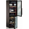 Шкаф холодильный для вина, 134бут., 2 двери стекло, 9 полок, ножки, +4/+18С, стат. охл., черный