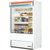 Стеллаж холодильный, пристенный, L1.22м, 4 полки, +1.6/+4.4С, дин.охл., белый, фронт открытый, боковины глухие, подсветка, канапе